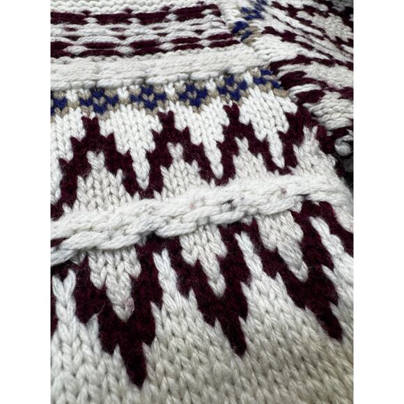 Rag & Bone Willow Fairisle multi color wool short cardigan sweater M - Picture 10 of 12